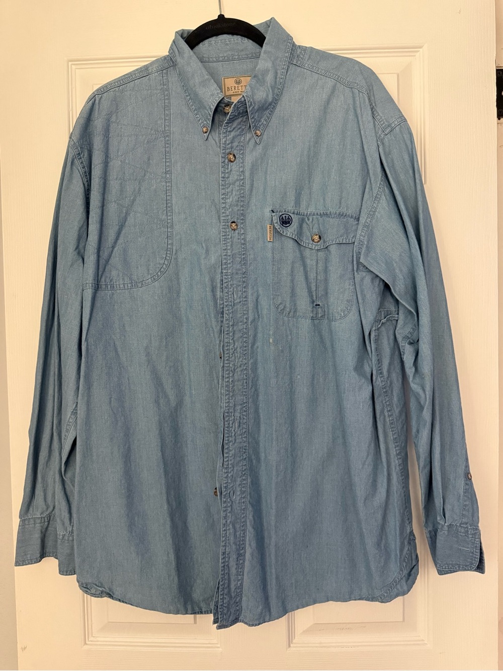 Beretta Men’s Long Sleeve Denim Button Down